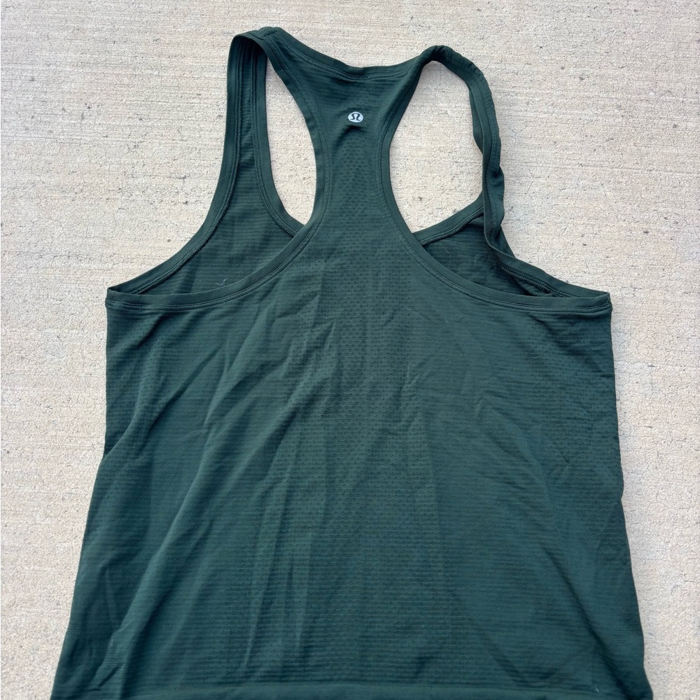 Lululemon Dark Green Racerback Tank Top